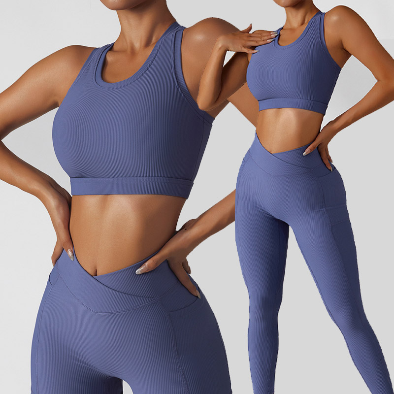 Seamless Knitting Yoga Clothing Set