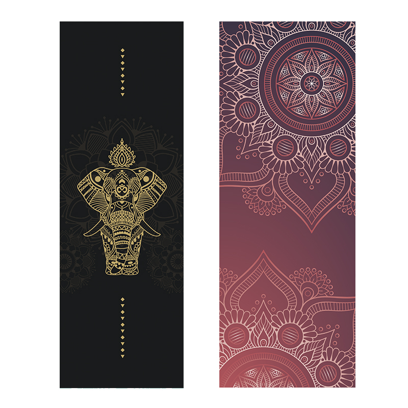 Multiple patterns Yoga Mat Suede